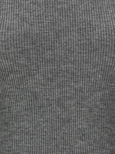 Brunello Cucinelli Sparkling Cashmere Sweater In Gray