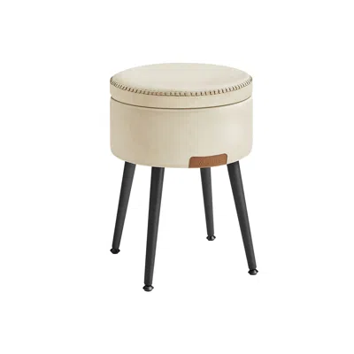Breebe Storage Ottoman In White