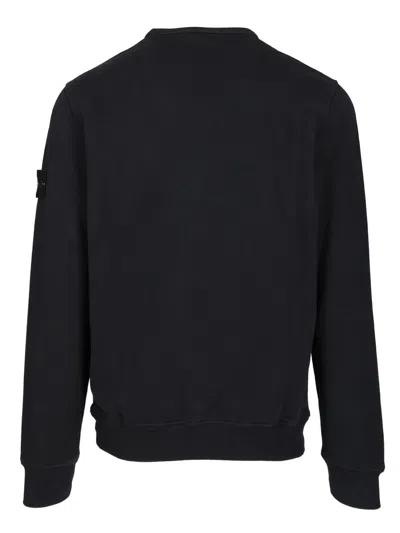 Stone Island Light Rws Pure Wool Sweater In Black