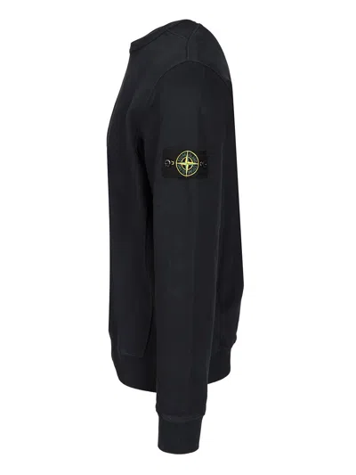 Stone Island Light Rws Pure Wool Sweater In Black