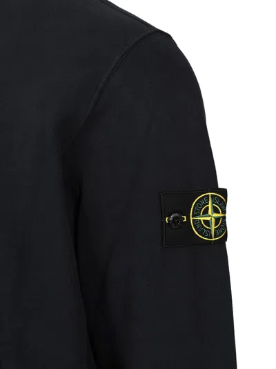 Stone Island Light Rws Pure Wool Sweater In Black