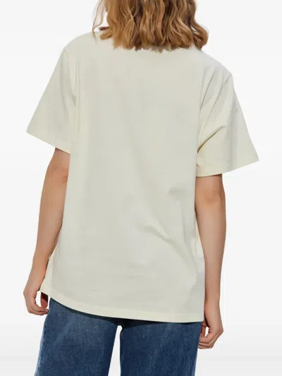 Stella Mccartney Womens Ivory Iconic Logo-print Cotton-jersey T-shirt