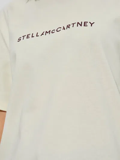 Stella Mccartney Womens Ivory Iconic Logo-print Cotton-jersey T-shirt