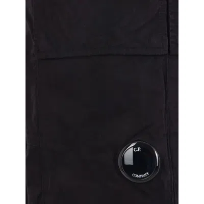 C.p. Company Cargo Style Trousers Featuring Adjustable Elements In Black