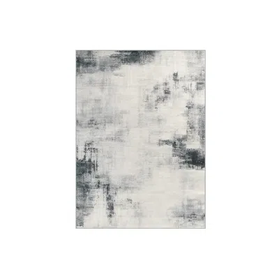 Breebe 5'w X 7'l Area Rug, Modern Abstract Style In Gray