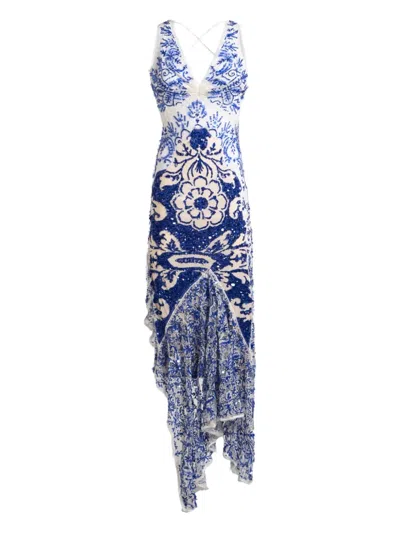 Etro Long Dress With Sequin Embroidery