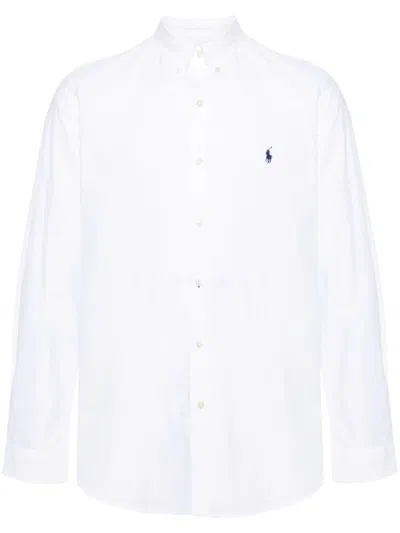 Polo Ralph Lauren Timeless White Shirt With Signature Polo Pony Motif In White