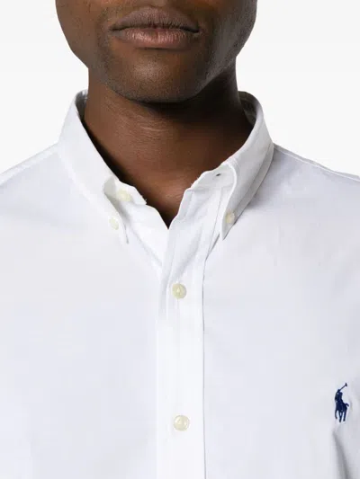 Polo Ralph Lauren Timeless White Shirt With Signature Polo Pony Motif In White