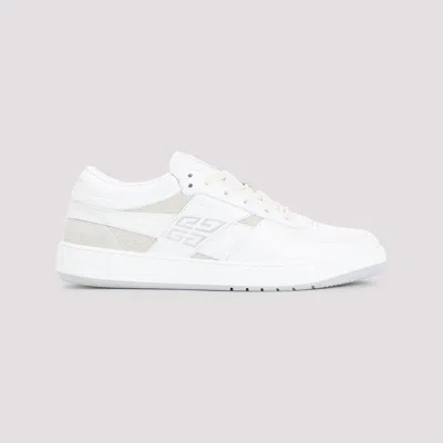 Givenchy G Move White Low Top Sneakers With Logo Detail On The Side In Leather Man In White