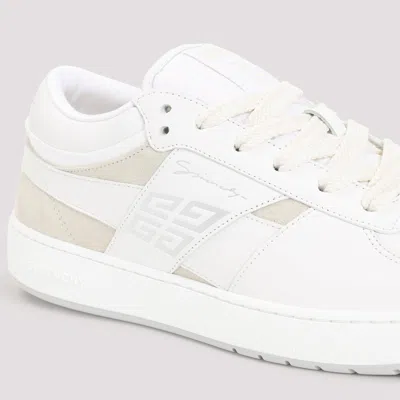Givenchy G Move White Low Top Sneakers With Logo Detail On The Side In Leather Man In White