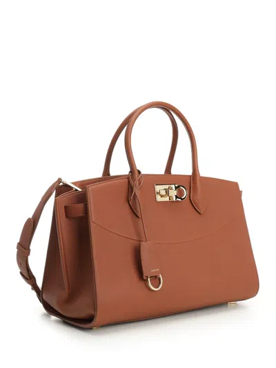 Ferragamo The New Studio Soft Leather Top-handle Bag