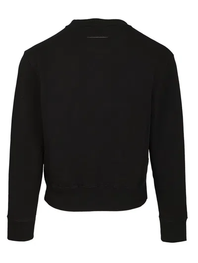 Mm6 Maison Margiela Sweatshirt With Numerical Graphics In Black