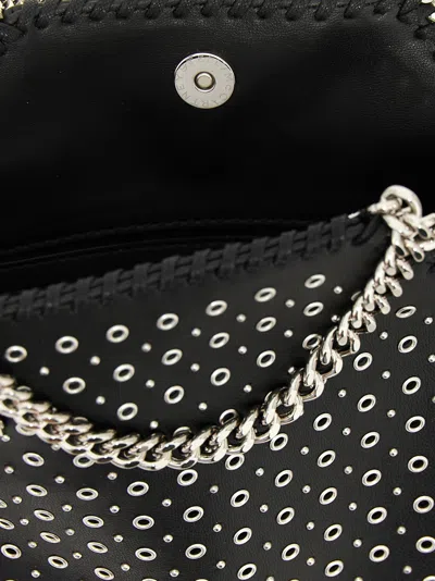 Stella Mccartney Tiny Falabella Stud-embellished Tote Bag In Black