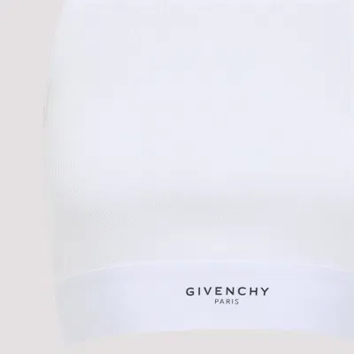 Givenchy Cropped Tank Top In Cotton With Band Clothing In White