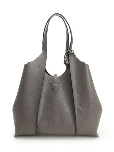Tod's Tsb Shopping Pend. T Media Shoulder Bags Grey
