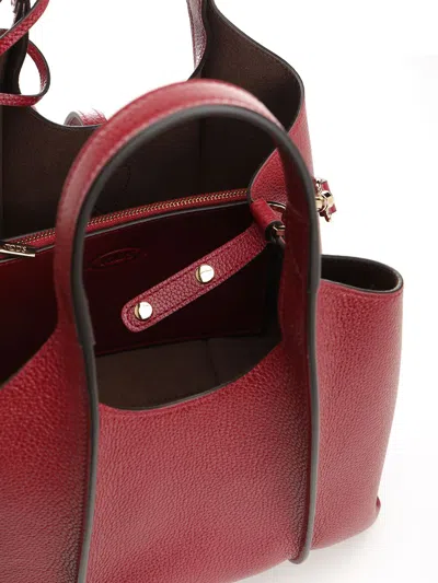 Tod's Tsb Shopping Pend. T Mini Handbags Bordeaux