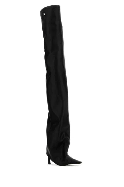 Attico 95mm "robin Otk" Thigh-length Boots In Black