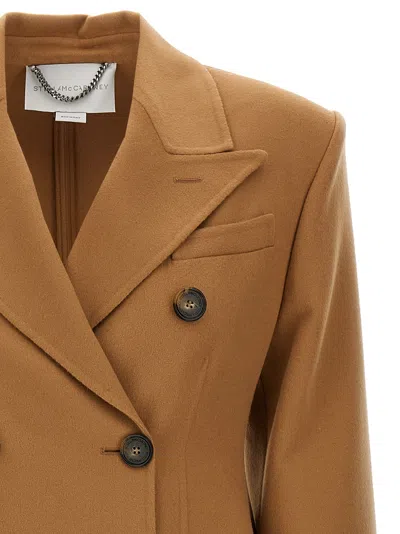 Stella Mccartney Wool Coat Coats And Trench Coats Beige
