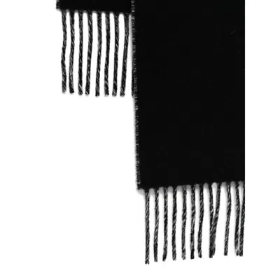 Jacquemus Logo Scarf In Black