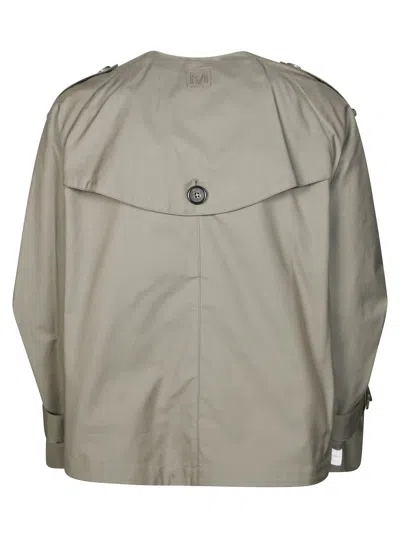 Max Mara The Cube Collarless Double-breasted Jim Trench Coat