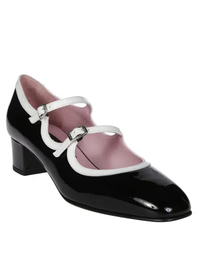 Carel Mary Jane00 Block Heel Round Toe In Black
