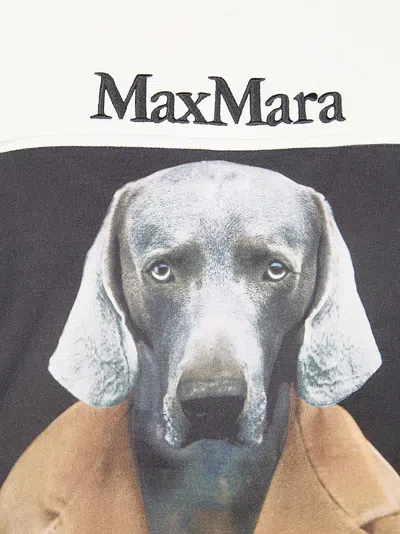 Max Mara Crewneck Sweatshirt With Dog Graphic Design