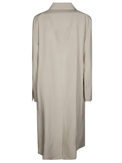 8pm Double-breasted Long Coat With Classic Lapel