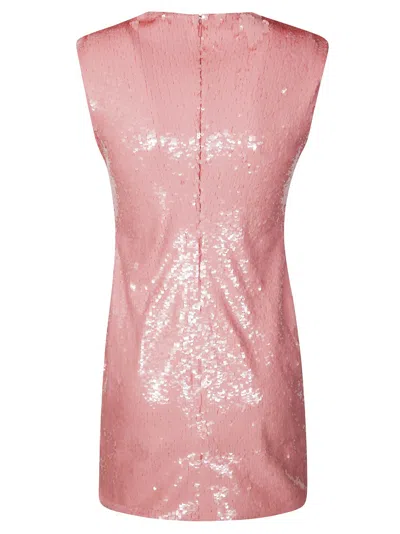 Jw Anderson Mini Abito In Cotone Decorato  Donna In Pink