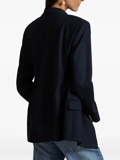 Polo Ralph Lauren Camden Wool Gabardine Double-breasted Jacket In Blue