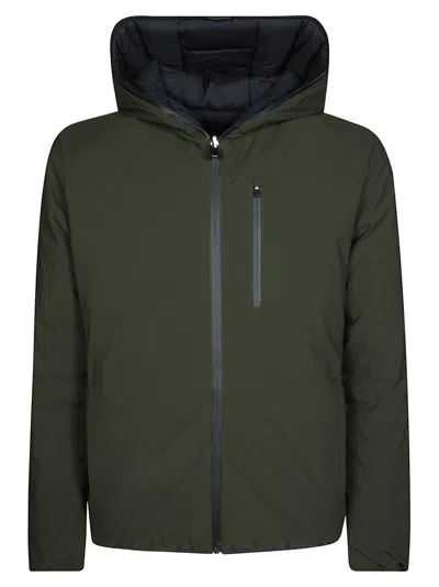 Save The Duck Quilted Green Hooded Jacket In Green