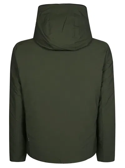Save The Duck Quilted Green Hooded Jacket In Green