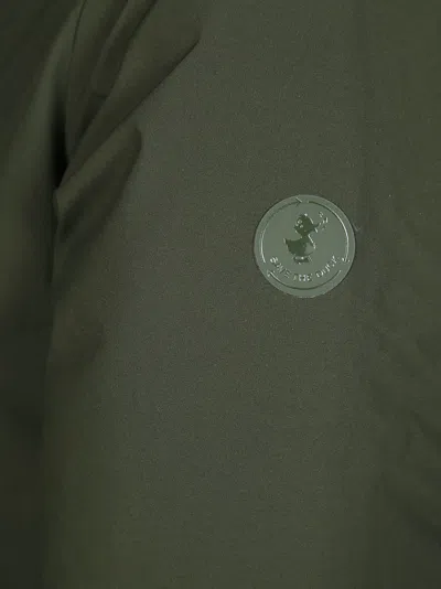 Save The Duck Quilted Green Hooded Jacket In Green