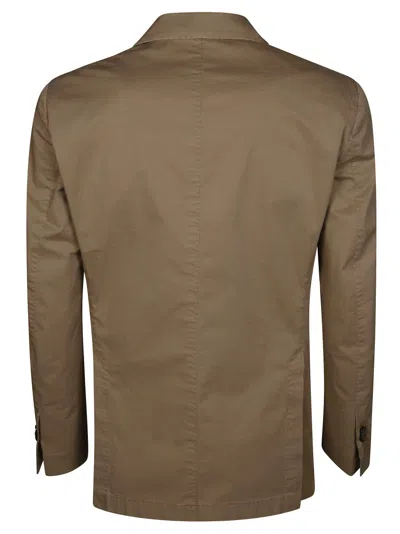Santaniello Two-button Tailored Suit With Relaxed-fit Pants In Brown