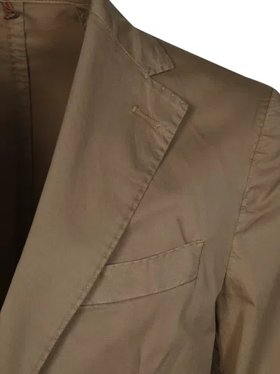 Santaniello Two-button Tailored Suit With Relaxed-fit Pants In Brown