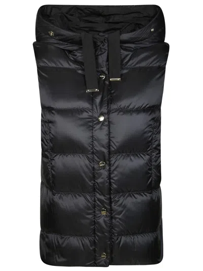 Max Mara The Cube Tecla Padded Sleeveless Ves In Black