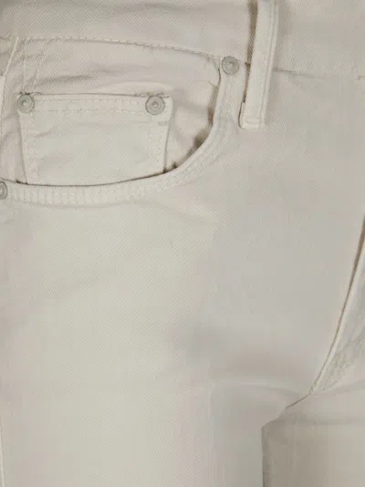 Mother Pristine Flared High-waisted Pants With Subtle Detailing