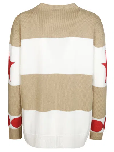 Max Mara Dirce Jersey 1951 Stripes Sweater In Multi