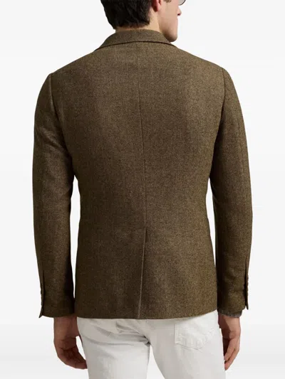 Polo Ralph Lauren Herringbone Tweed Blazer In Green