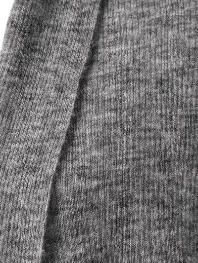Allsaints Harper Knitted Open Cardigan In Gray