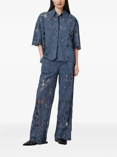 Allsaints Charli Relaxed Fit Embroidered Shirt