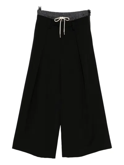 Yohji Yamamoto Wool Pants In Black