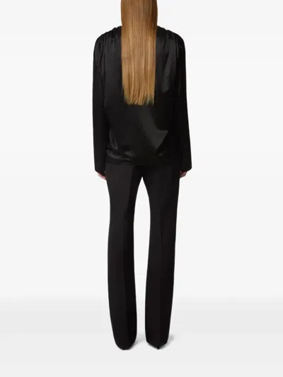 Nina Ricci V-neck Satin Top