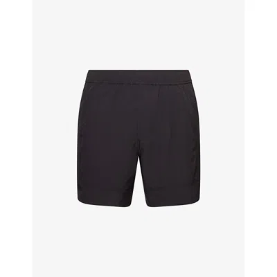 Paige Mens Munoz Elasticated-waist Woven Shorts Black In Black