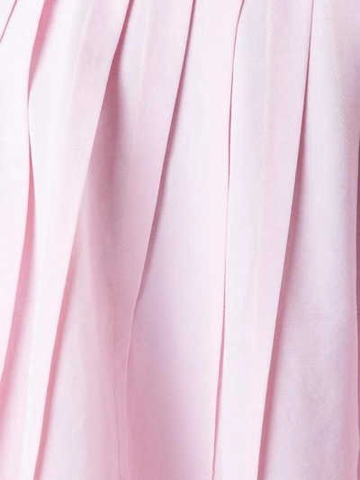 Shop Michael Kors Long Pleated Skirt In Pink