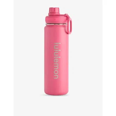 Lululemon Womens Back To Life Steel Sport Bottle 710ml Raspberry Coulis
