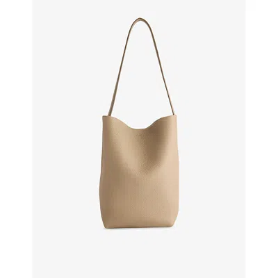 The Row Womens N/s Park Medium Leather Tote Bag Dark Taupe