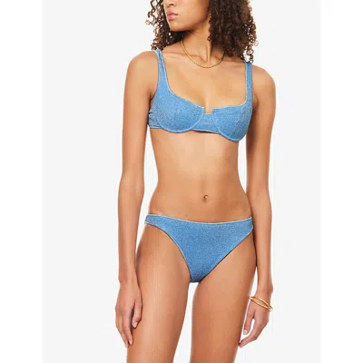 Oseree Womens Lumière Balconette Two-piece Bikini Set Crystal