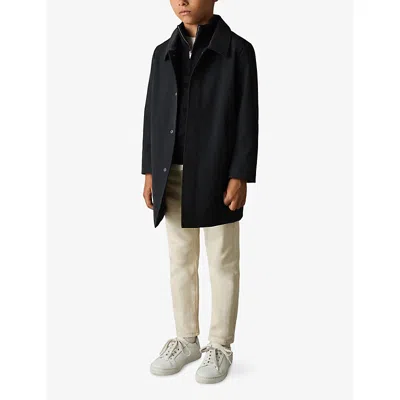 Reiss Logan Removable-gilet Stretch-woven Coat 3-9 Years Navy In Black