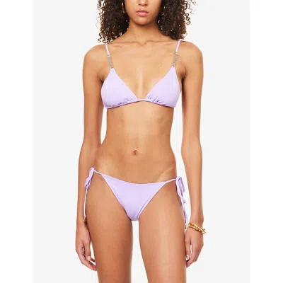 Melissa Odabash Womens Maldives Tie-side Bikini Bottoms Lavender In Purple
