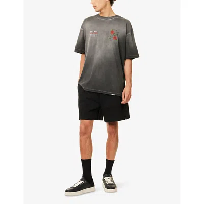 Represent Mens  X Guns N' Roses Exclusive Tour Graphic Cotton-jersey T-shirt Stained Black Xs In Black